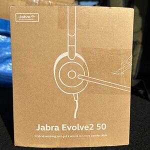 Jabra Evolve2 50 Stereo USB-C Wired On-Ear Headset, UC - Black